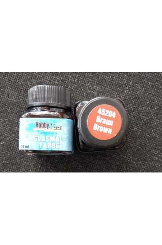 ΧΡΩΜΑ ΔΙΑΦΑΝΟ ΓΥΑΛΙΩΝ KREUL GLASS  20ml   45204 BROWN